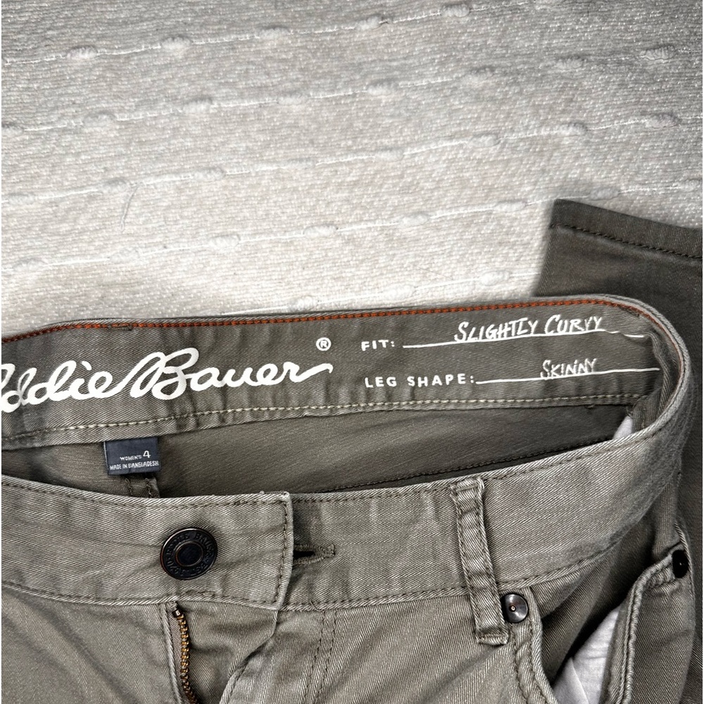 EDDIE BAUER Curvy  Jeans size 4 light tan - Picture 3 of 9